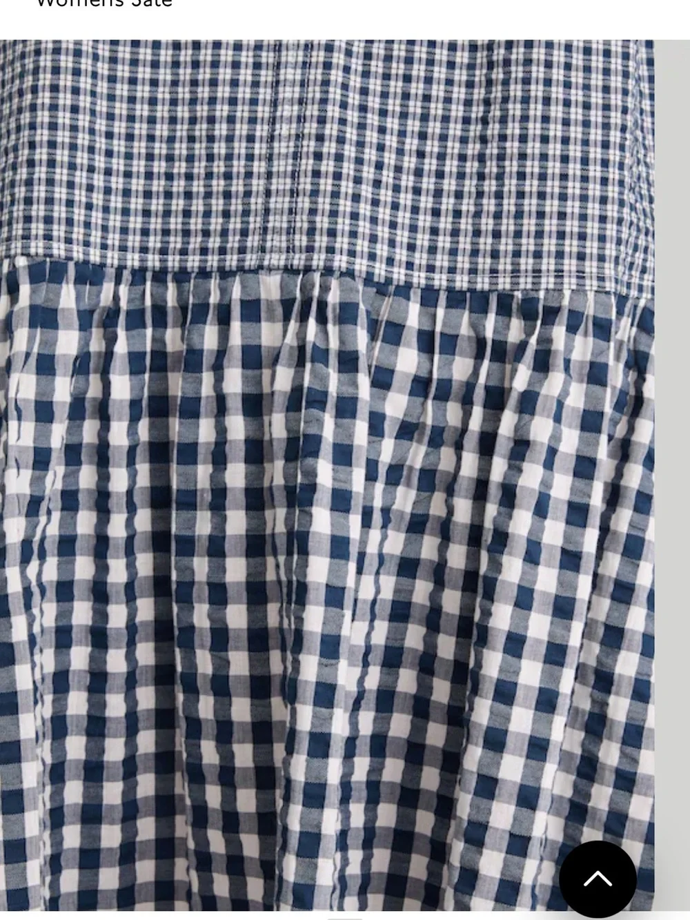 Madewell Blue & White Gingham Mini Dress - Picture 3 of 7
